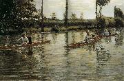 Gustave Caillebotte Racing boat oil